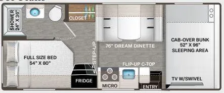Thor Motor Coach Geneva 22VZ floor plan
