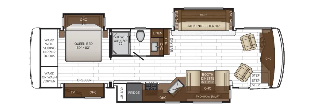 2026 Newmar Northern Star 3418 floor plan