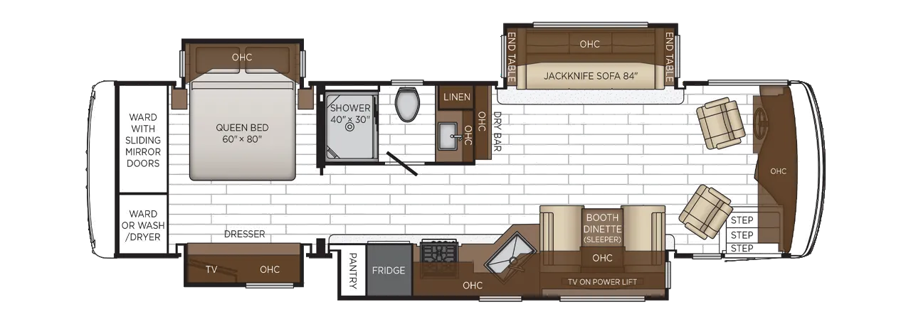 2026 Newmar Northern Star 3418 - Floor plan