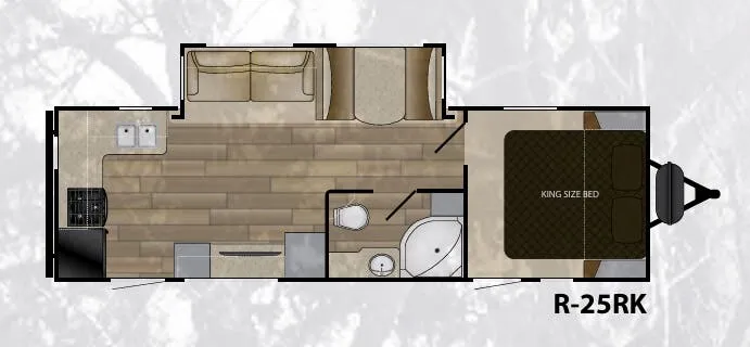 Cruiser RV Radiance 25RK floor plan