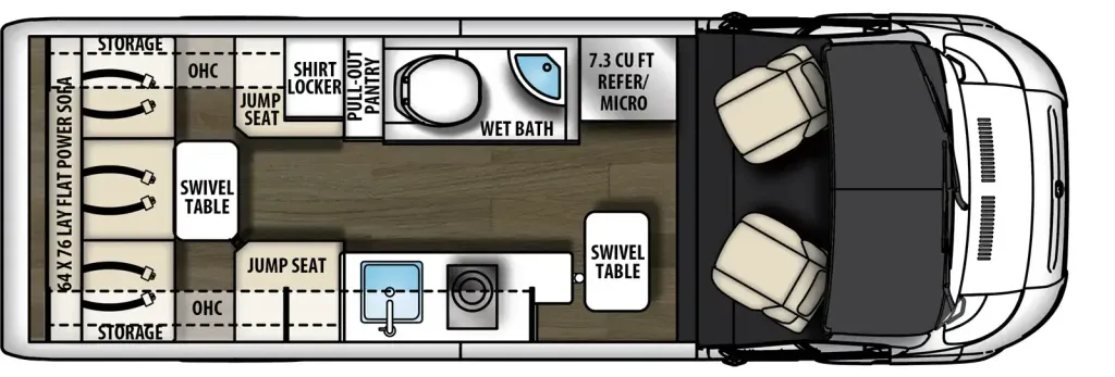 2027 Coachmen Nova 20C floor plan