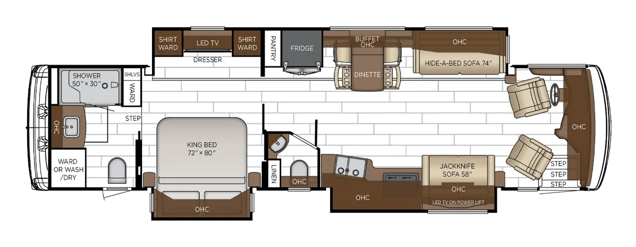 Newmar Dutch Star 3836 floor plan