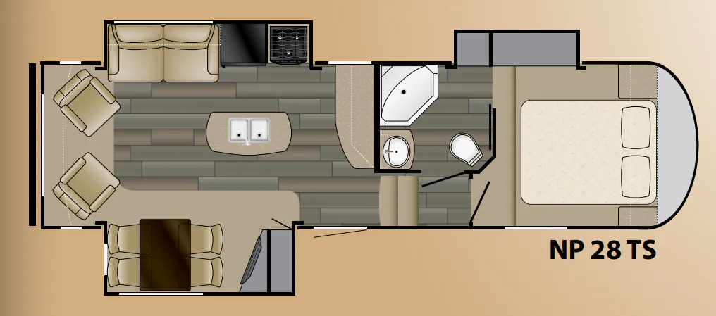 Heartland North Peak 28 TS floor plan