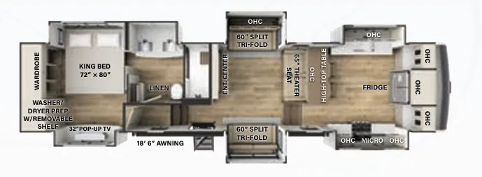 Palomino Columbus 388FK floor plan