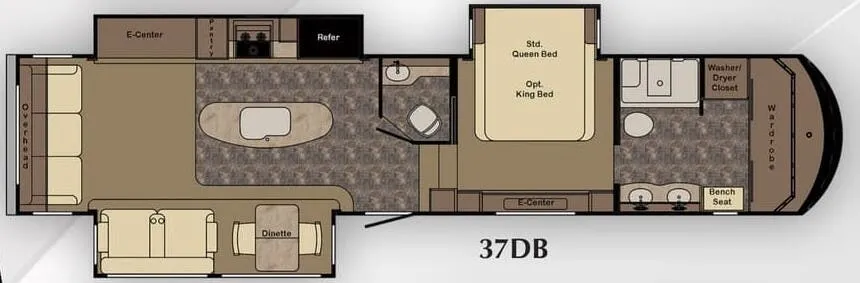 CrossRoads Cameo 37DB floor plan