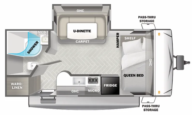 Forest River EVO 1850 floor plan