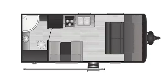 Keystone Hideout 192RB floor plan