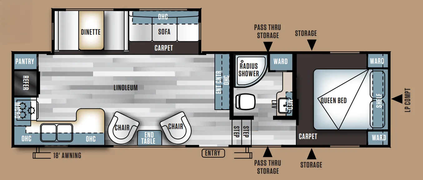 Forest River Salem 29RKSS floor plan