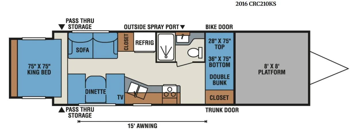 K-Z MXT CRC210KS floor plan