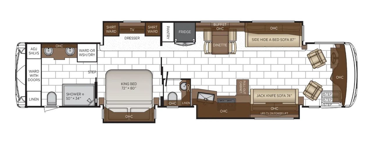 Newmar Ventana 4369 floor plan
