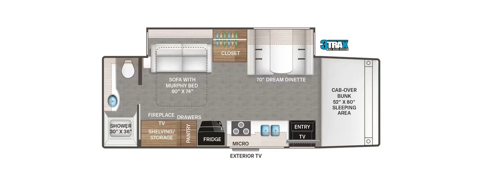 Thor Motor Coach Omni Trail S29 floor plan