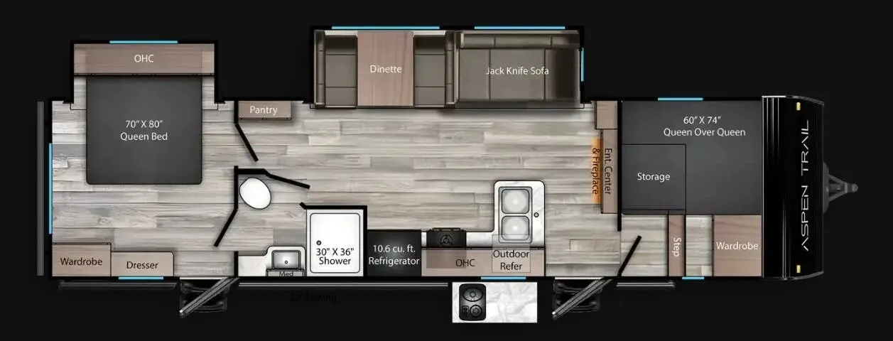 Dutchmen Aspen Trail 3225FBS floor plan