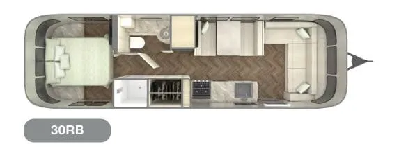 Airstream International 30RB floor plan