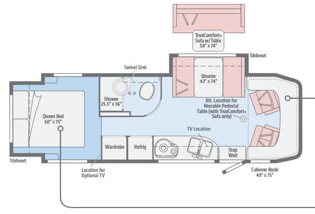 Winnebago View 24G floor plan