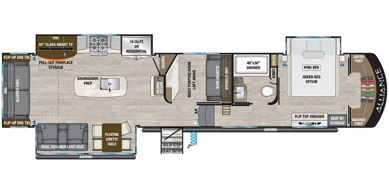2023 Alliance RV Paradigm 390MP - Floor plan