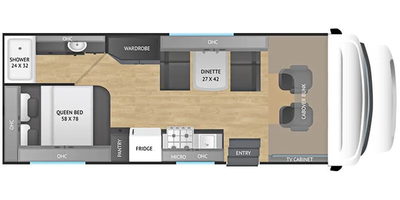 Nexus Triumph Sport 23TS floor plan