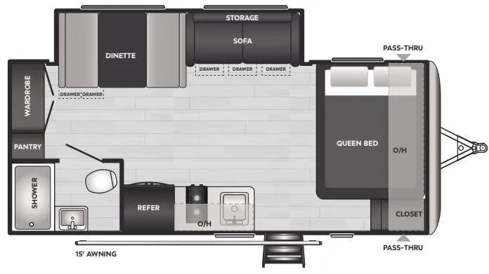 Keystone Springdale Mini 1860SS floor plan