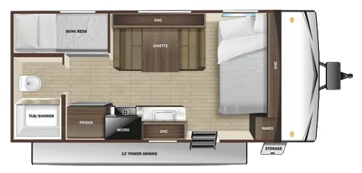 Highland Ridge Open Range Conventional 19BH floor plan