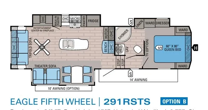 Jayco Eagle 291RSTS floor plan