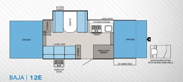 Jayco Baja 12E floor plan