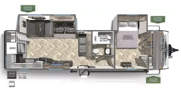 Palomino Puma 30RKQS floor plan