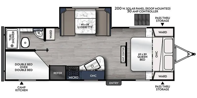 Coachmen Apex Ultra-Lite 245BHS floor plan