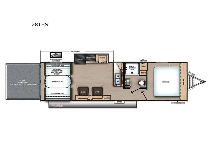 2021 Coachmen Catalina Trail Blazer 28THS - Floor plan