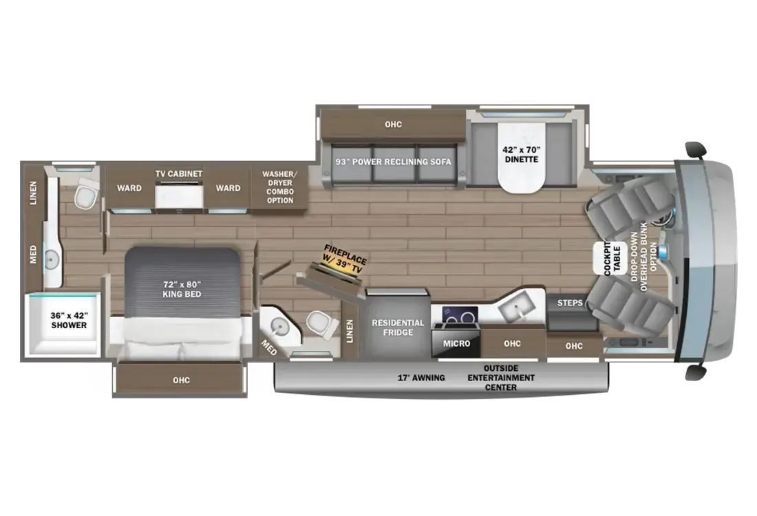 Entegra Coach Emblem 36U floor plan