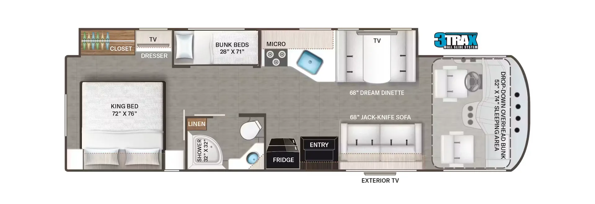 Thor Motor Coach Freedom Traveler A32 floor plan