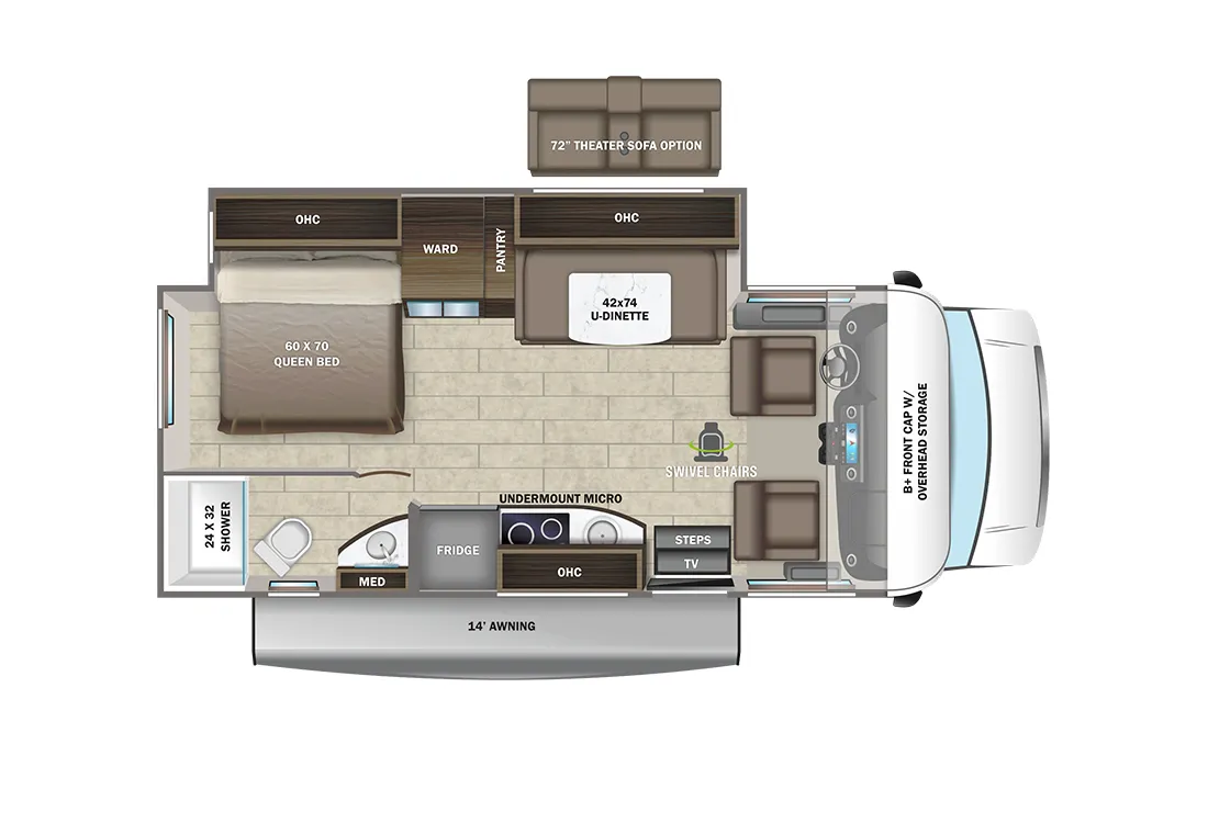 Entegra Coach Qwest 24L CANADA floor plan