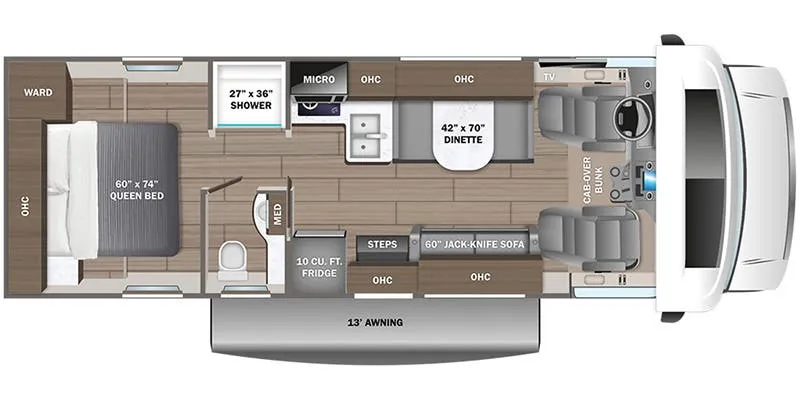 Entegra Coach Odyssey SE 27NF floor plan