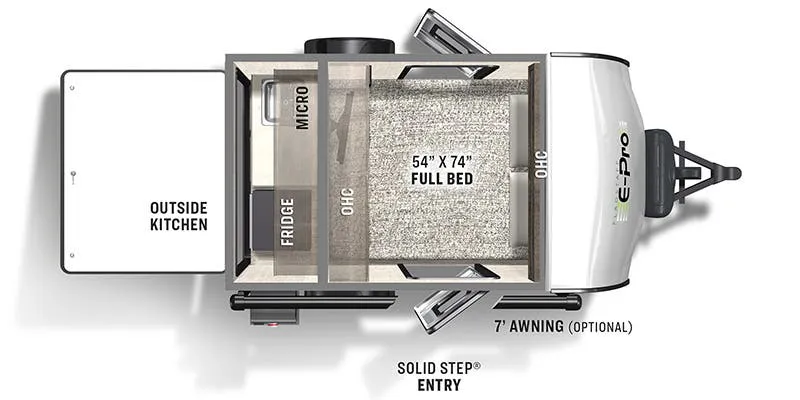 2021 Forest River Flagstaff E-Pro E12RK - Floor plan