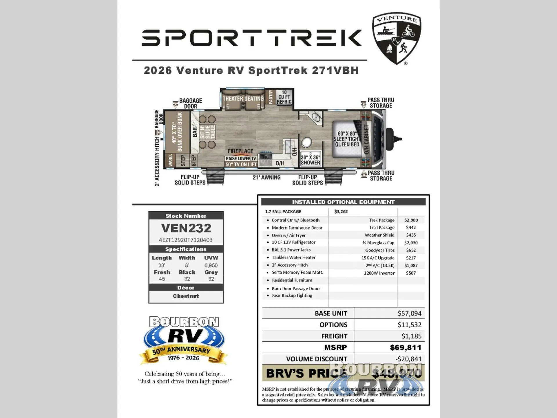 2026 Venture RV SportTrek ST271VBH - Photo 4