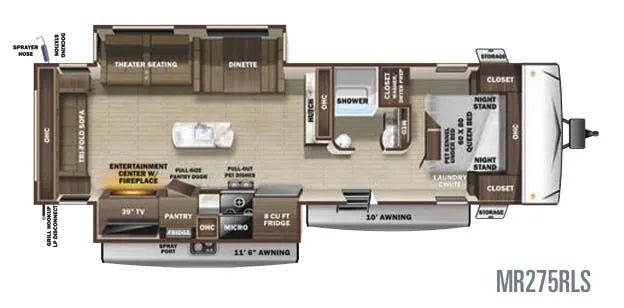 Highland Ridge Mesa Ridge Limited MR275RLS floor plan