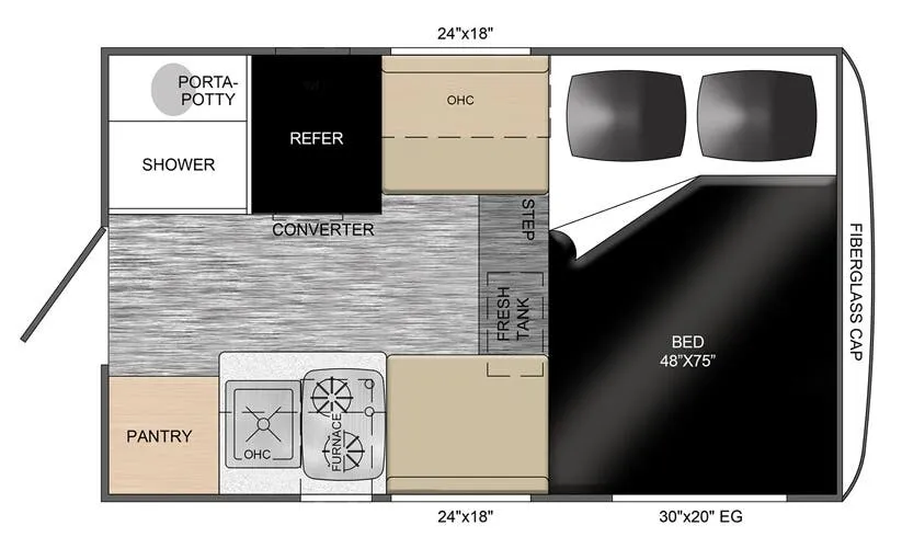 Travel Lite Atom 600 floor plan