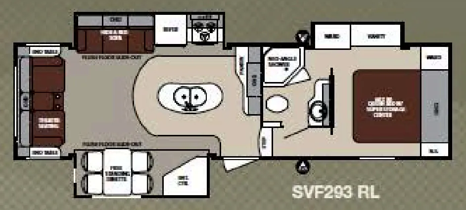 Forest River Surveyor SVF293 RL floor plan
