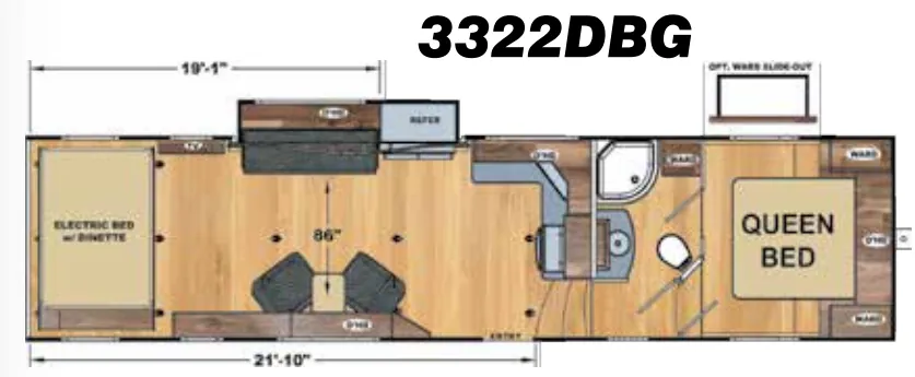 Eclipse Stellar 3322DBG floor plan