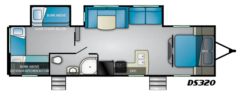Heartland Pioneer DS320 floor plan