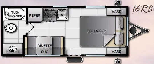 Pacific Coachworks Panther Mini 16RB floor plan
