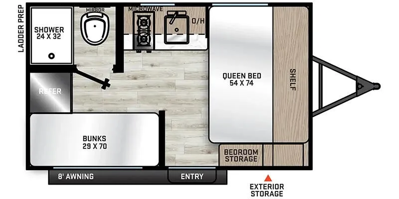 2026 Coachmen Catalina Summit Series 7 134BHX - Floor plan