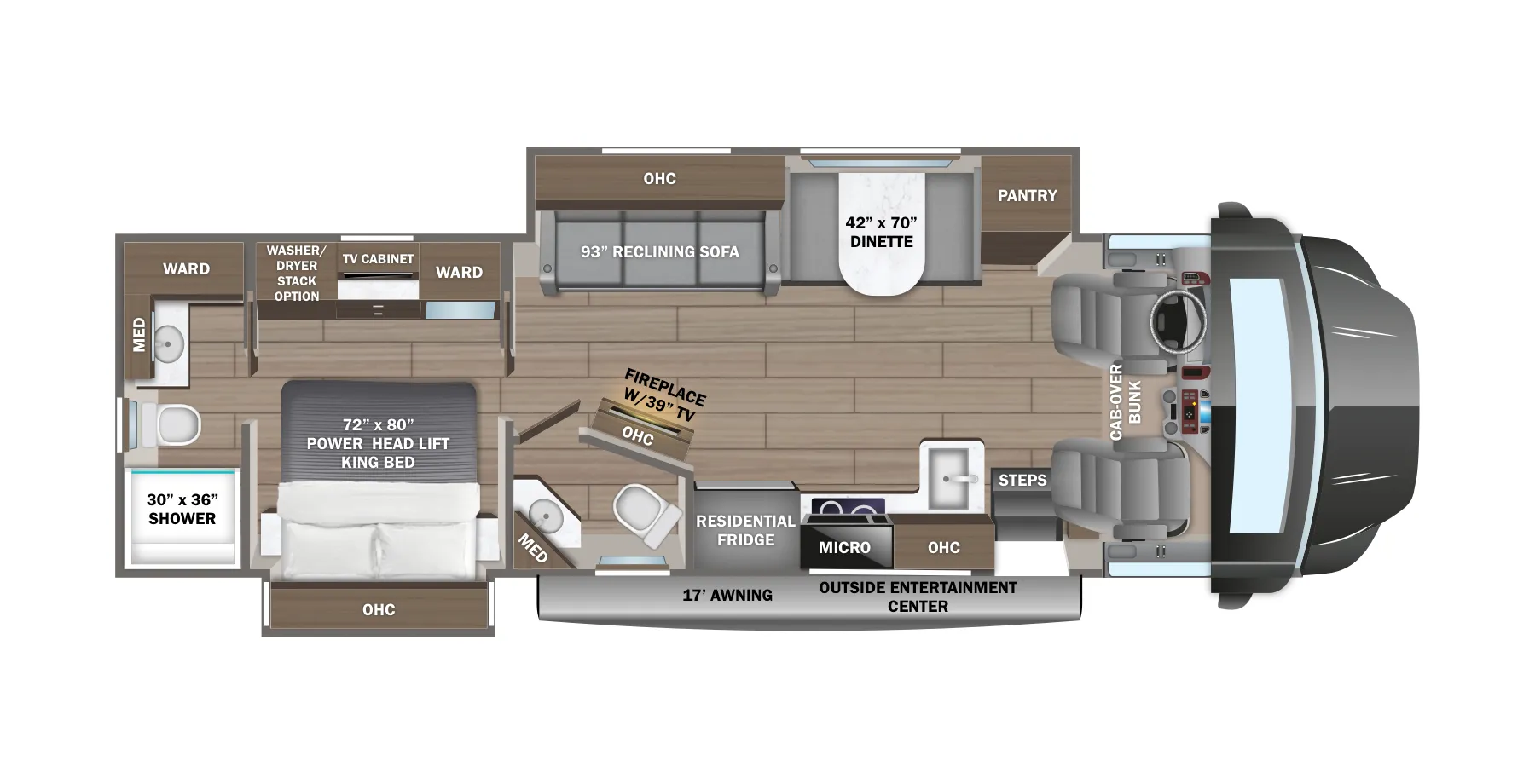 Jayco Seneca 37K floor plan
