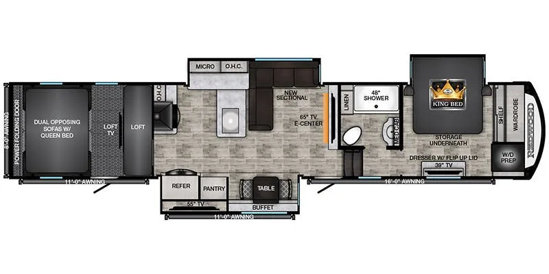 2026 CrossRoads Redwood 4512TH - Floor plan