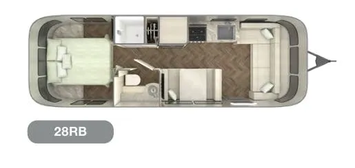 2023 Airstream International 28RB - Floor plan
