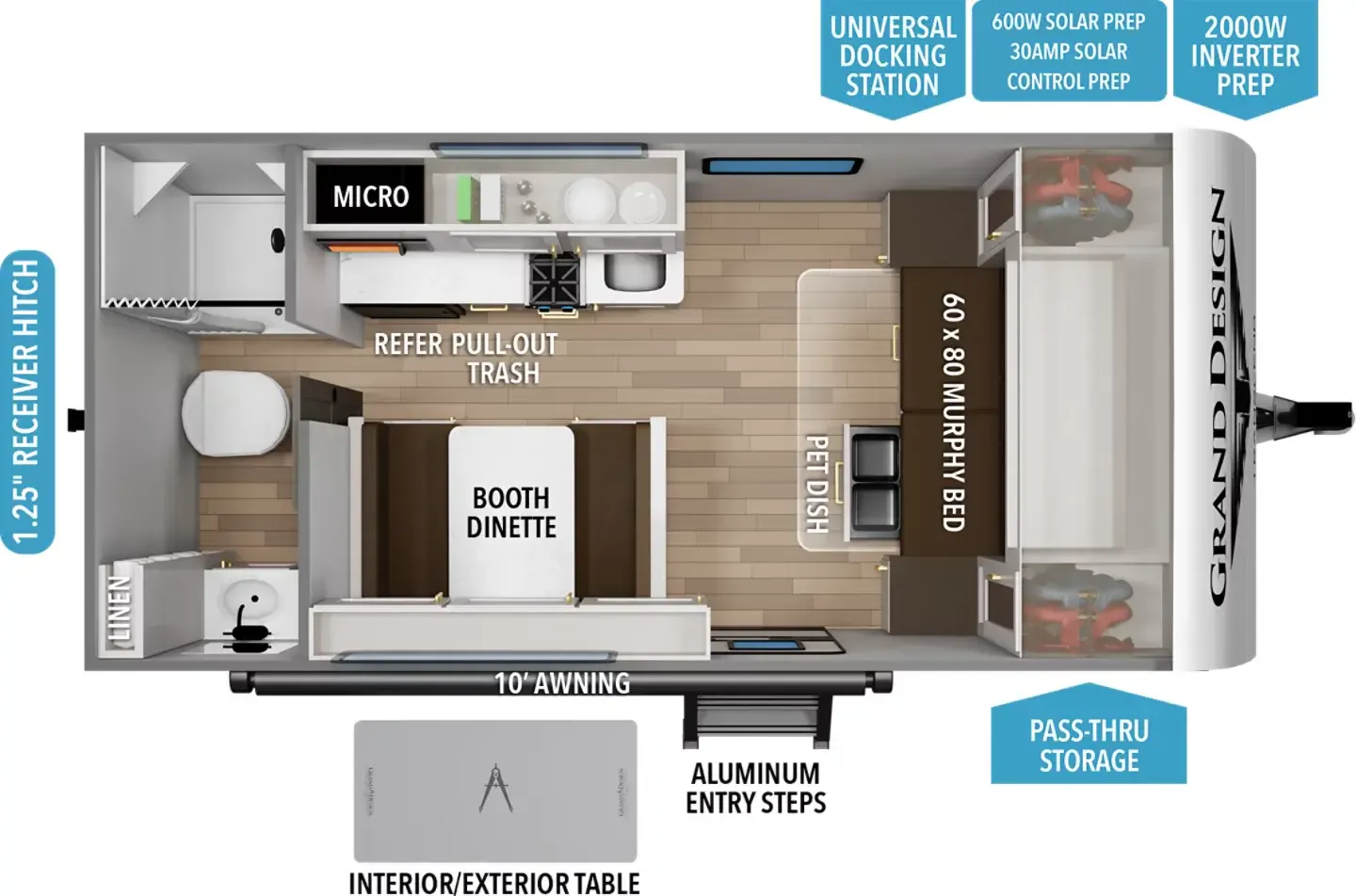 Grand Design Transcend One 151RB floor plan