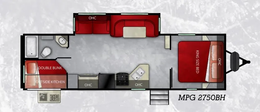 Cruiser RV MPG 2750BH floor plan