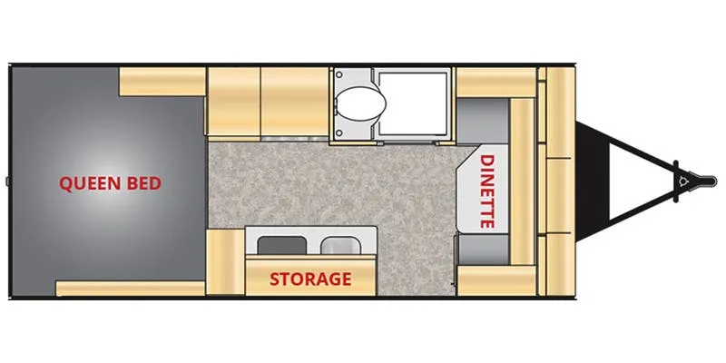 Little Guy Trailers Max Base floor plan