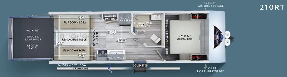 Forest River Salem FSX 210RT floor plan