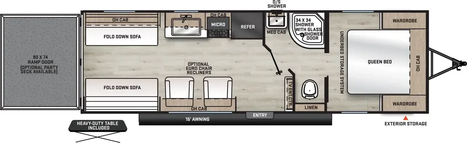 2026 Coachmen Catalina Trail Blazer 26TH - Floor plan