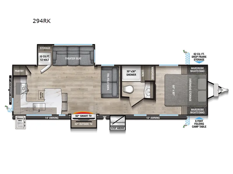2026 Alliance RV Delta 294RK floor plan