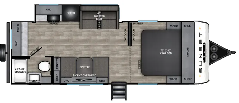 CrossRoads Sunset Trail 230ML floor plan